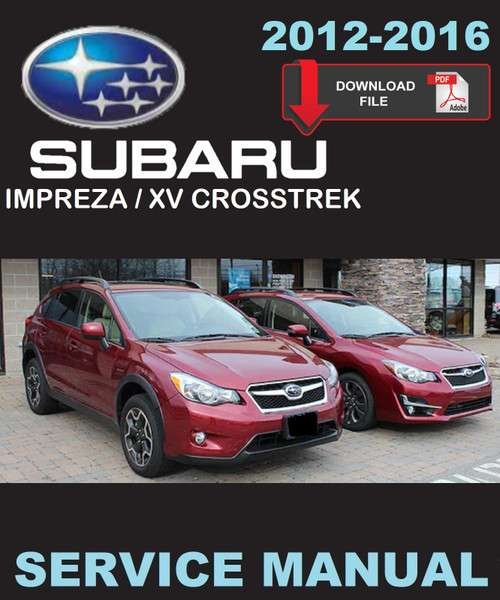 Subaru 2015 Impreza Sport Service Manual PDF Download - Copyright