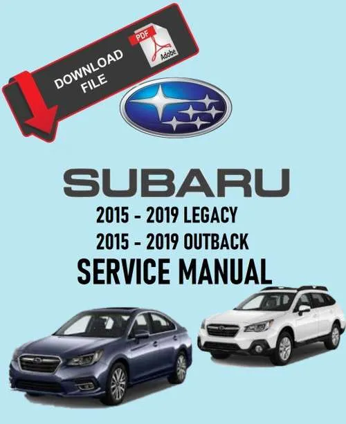 Subaru 2015 Legacy 3.6R Limited Service Manual PDF Download