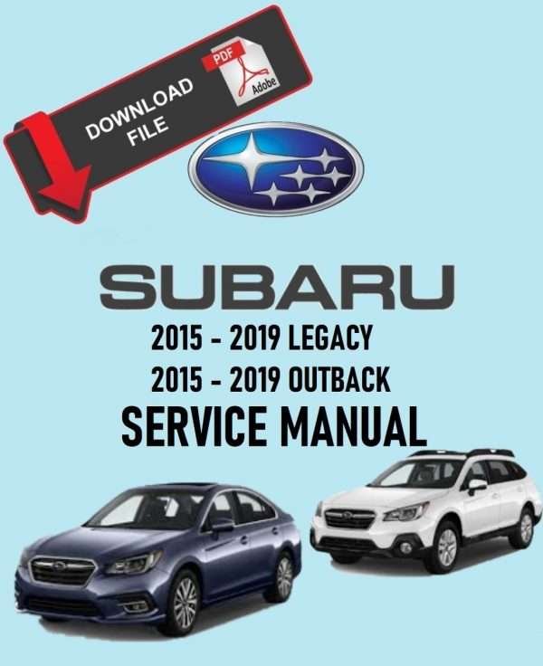 Subaru 2015 Outback 3.6R Limited Service Manual PDF Download