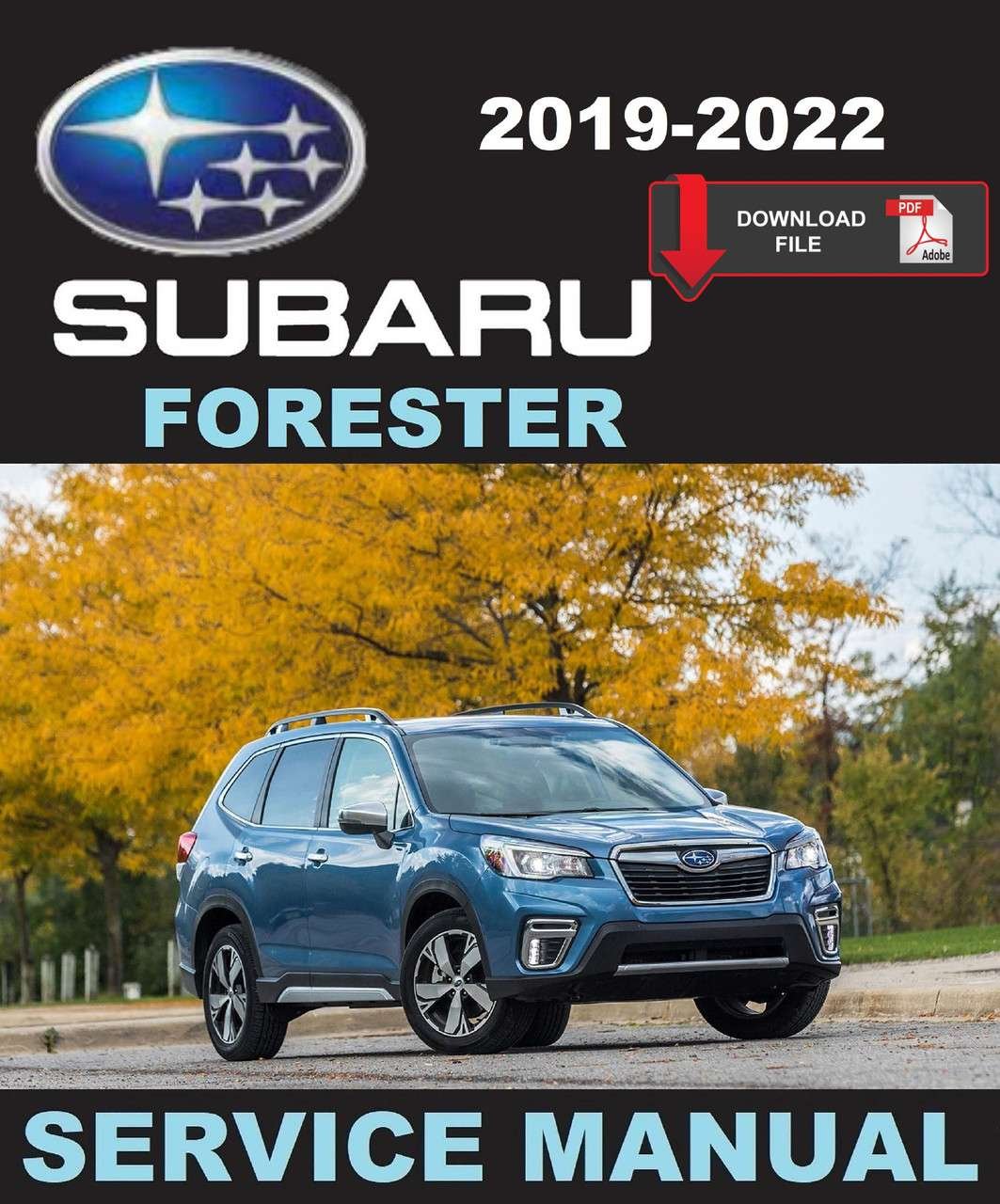 Subaru 2021 Forester Touring Service Manual PDF Download Copyright